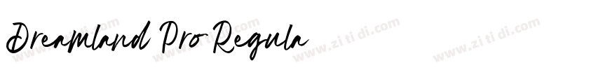 Dreamland Pro Regula字体转换